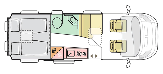 Grundriss Adria Twin 640